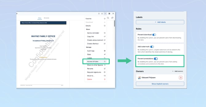 Banner | Stay in control of your documents
