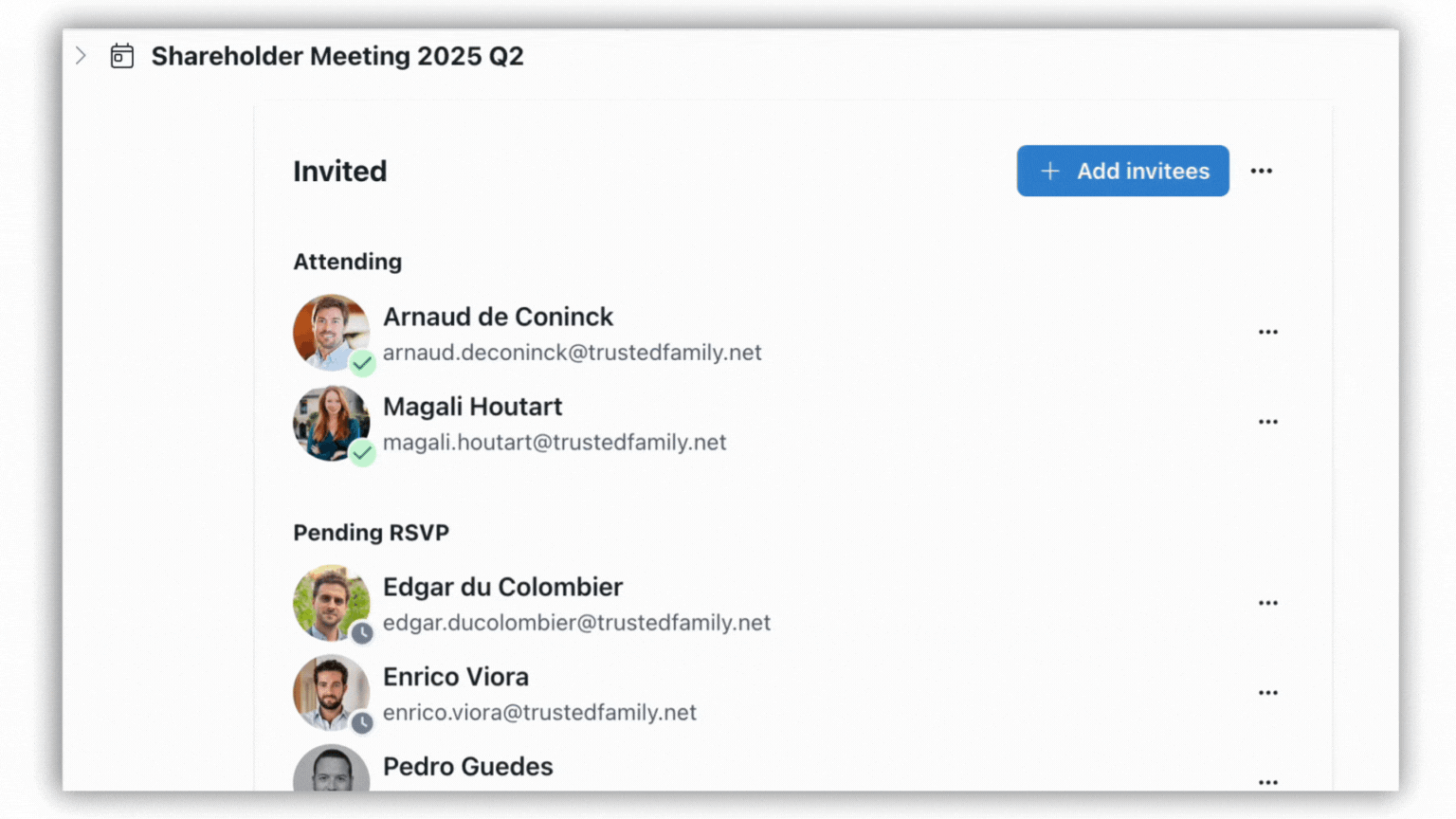 RSVP for others
